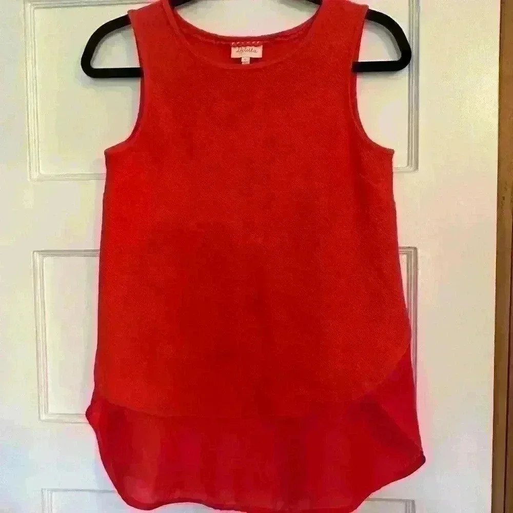 Anthropologie Deletta Orange Blouse - Size XS. Good condition. Summer.